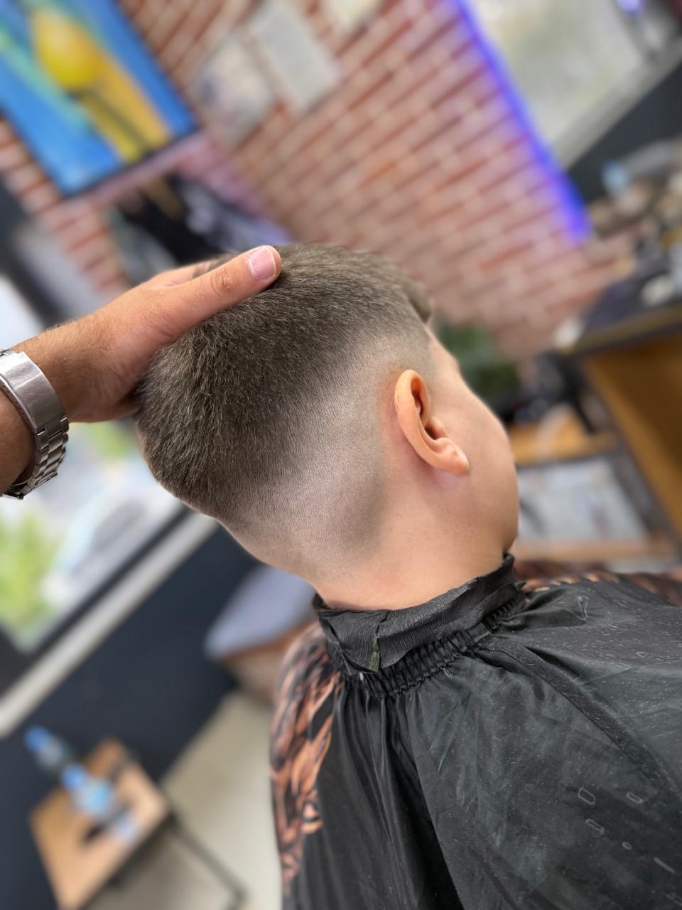 Barber fade haircut result 8